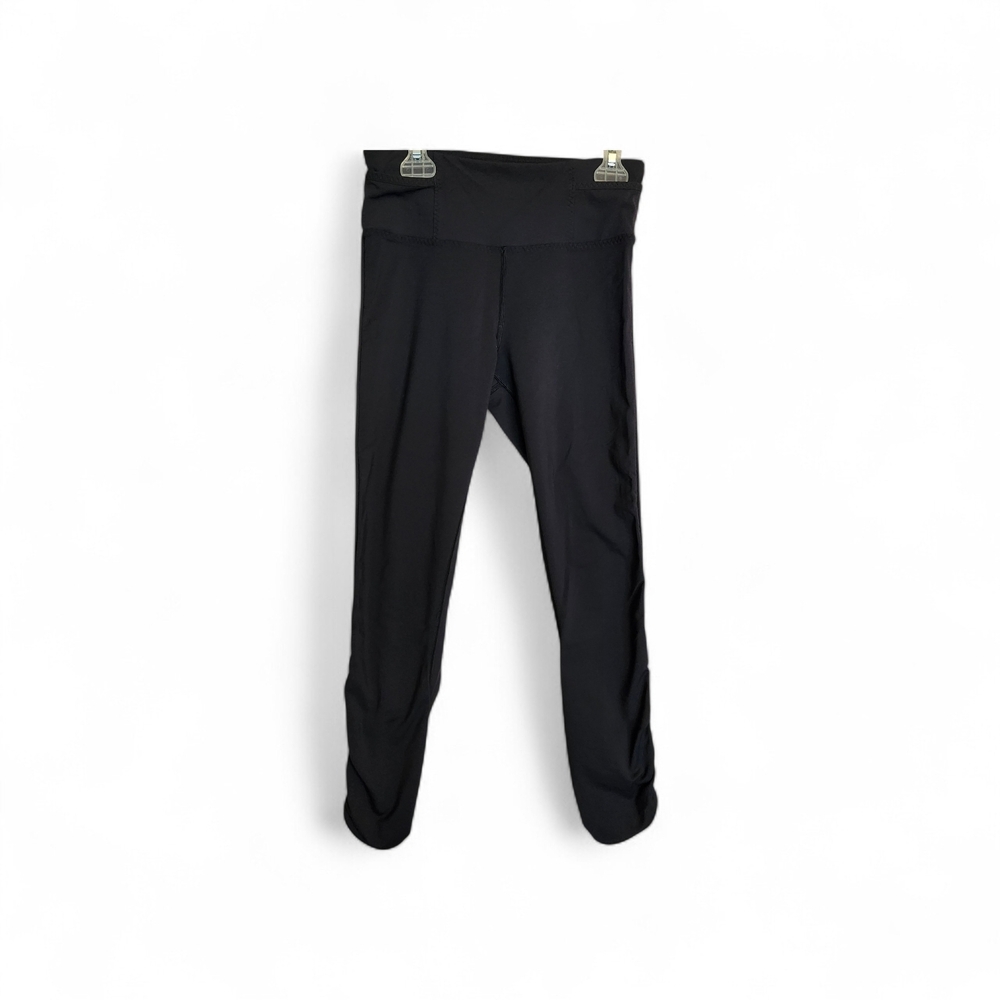 Lululemon Size 4 Black Leggings Yoga Pants Ruched Legs